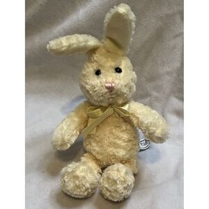 Vtg 1999 Princess Soft Toys Yellow Bunny Rabbit Plush 8" Stuffed Animal
